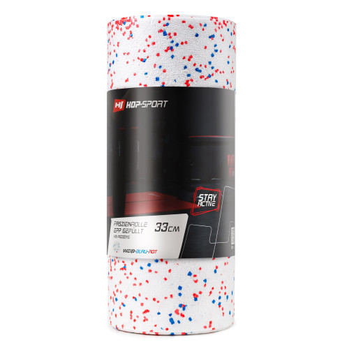 Массажный ролик  Hop-Sport HS-P033DYG EPP 33 см 3 в 1 white - фото №2